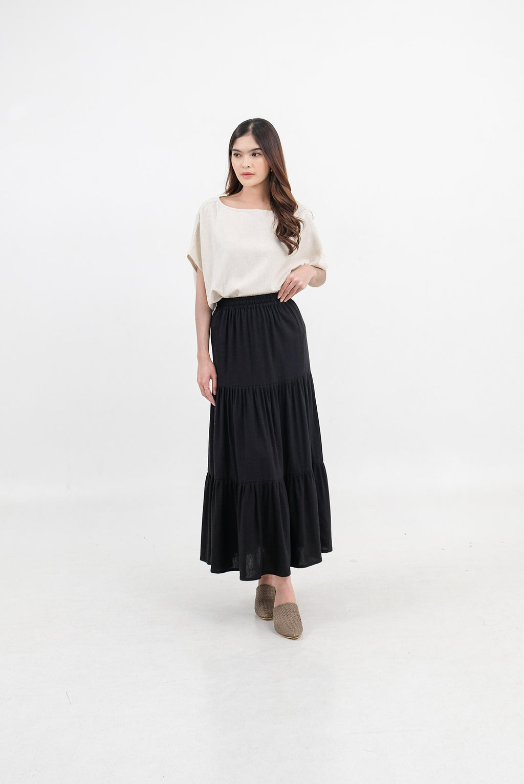 Roccio Linen Blend Skirt