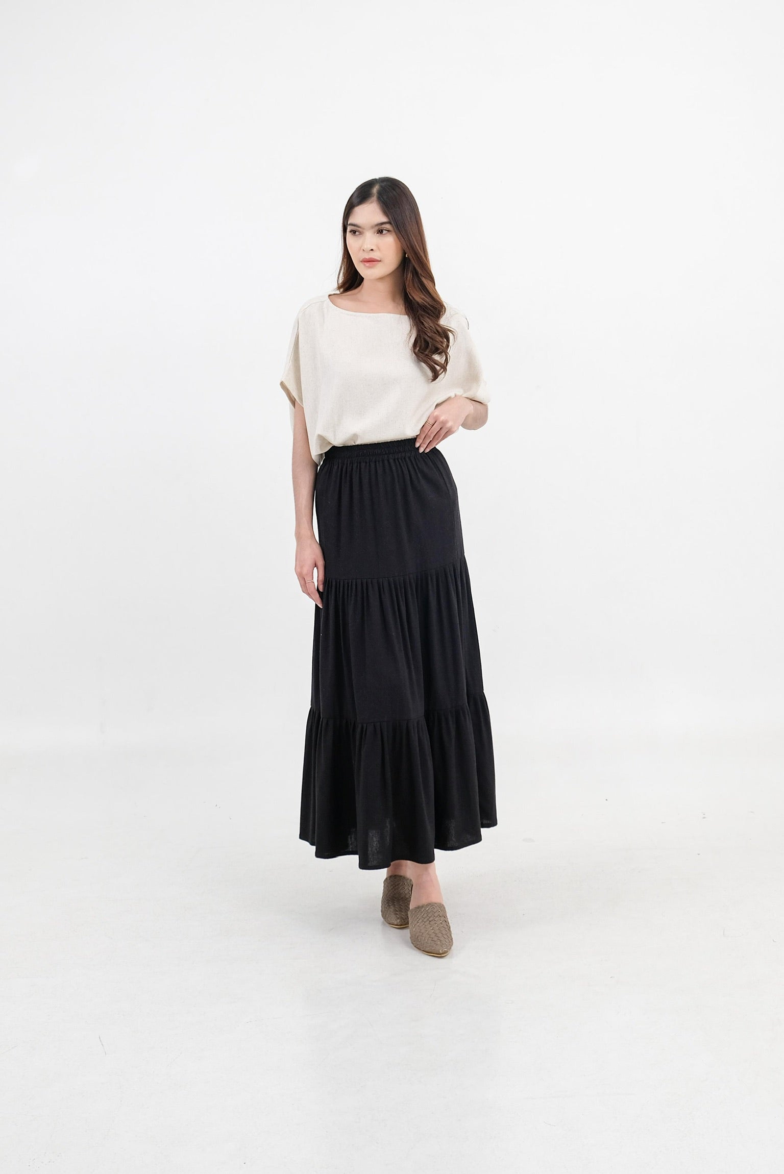 Roccio Linen Blend Skirt