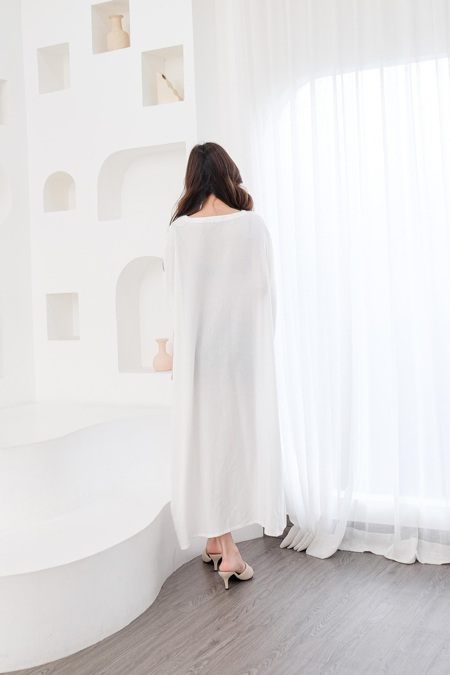 Elena Linen Blend Dress