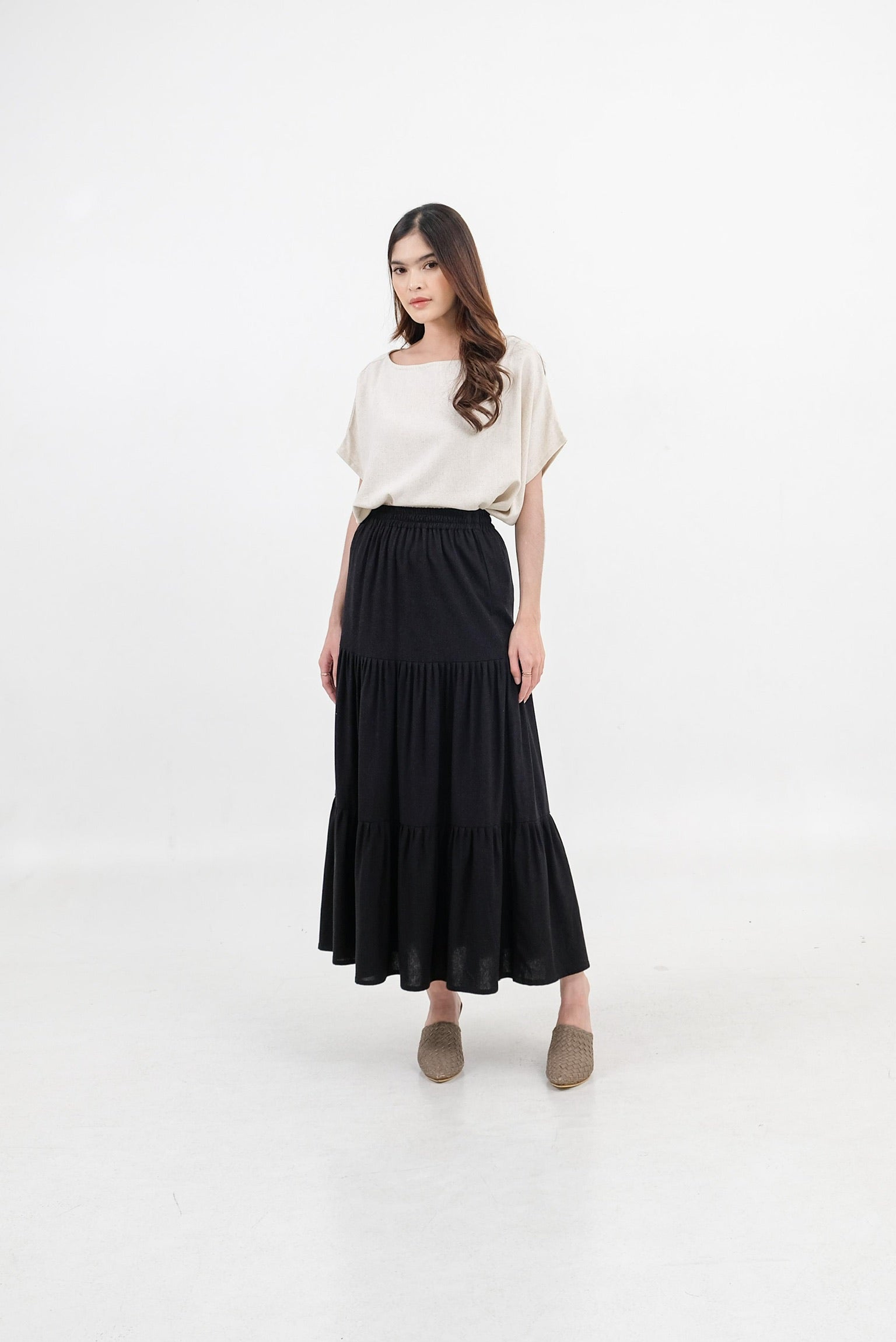 Roccio Linen Blend Skirt