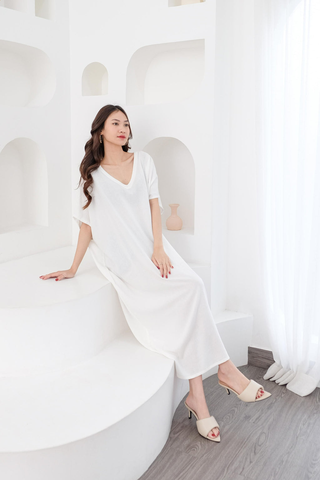 Elena Linen Blend Dress