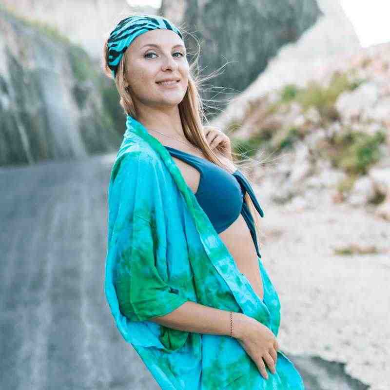 Audrey Tie Dye Print Cardigan