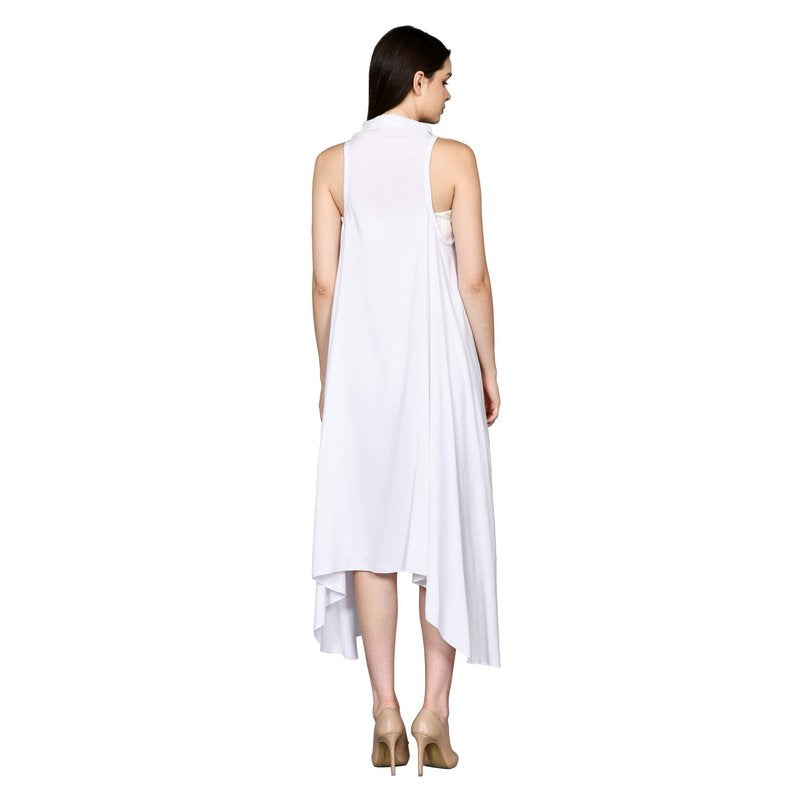 Alvina Plain Rayon Long Cardigan