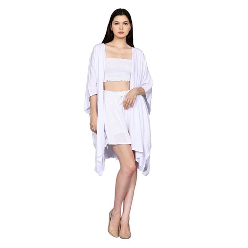 Atena Plain Rayon Cardigan