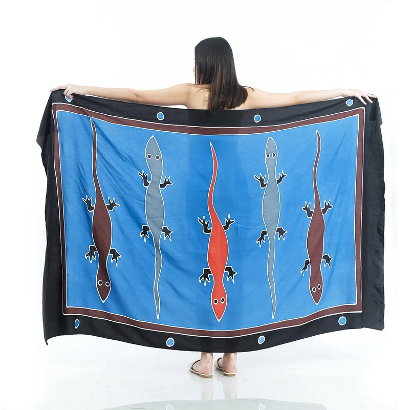 Q1-200 Gecko-03 Hand Painted