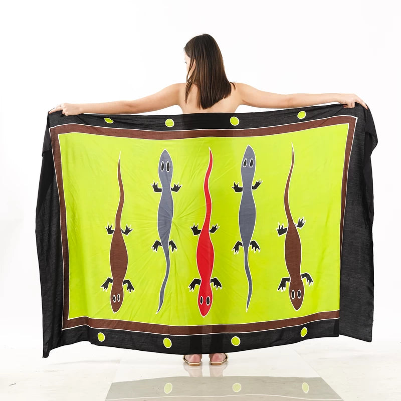 Q1-200 Gecko-03 Hand Painted