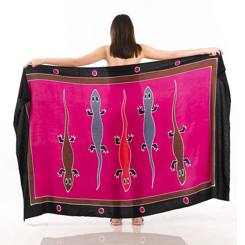 Q1-200 Gecko-03 Hand Painted