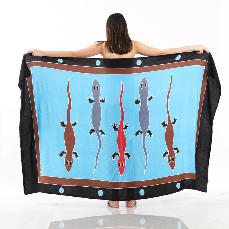 Q1-200 Gecko-03 Hand Painted