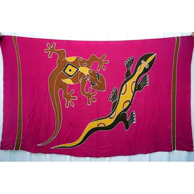 Q1-200 Gecko-04 Hand Painted