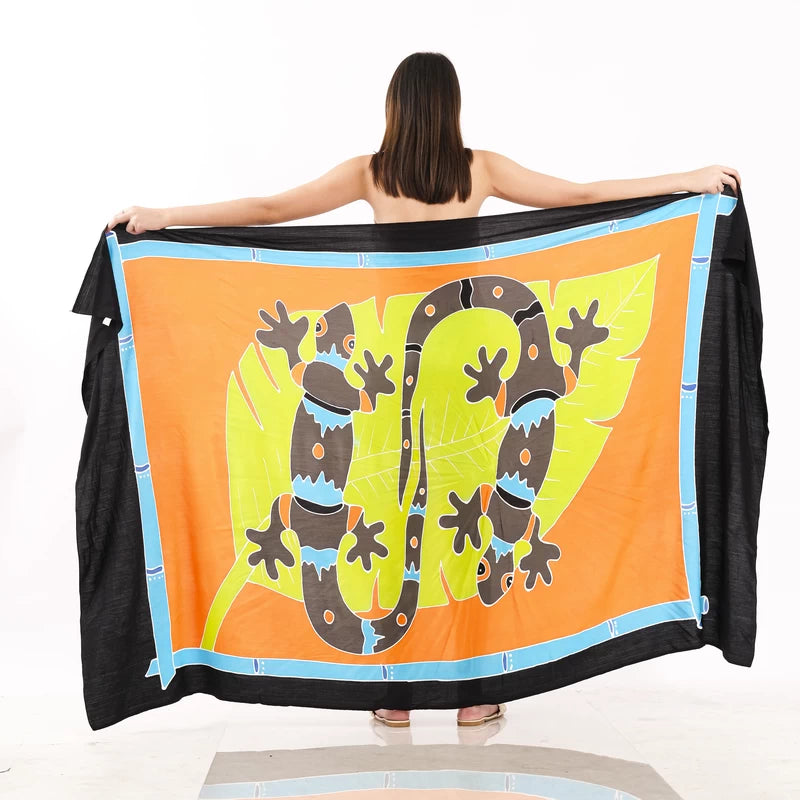 Q1-200 Gecko-01 Hand Painted