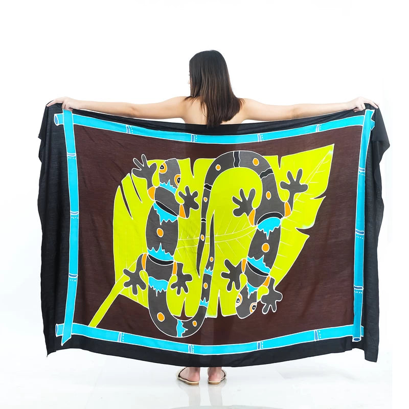 Q1-200 Gecko-01 Hand Painted