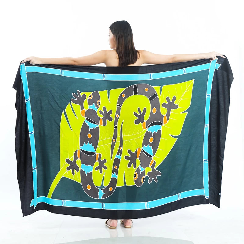 Q1-200 Gecko-01 Hand Painted