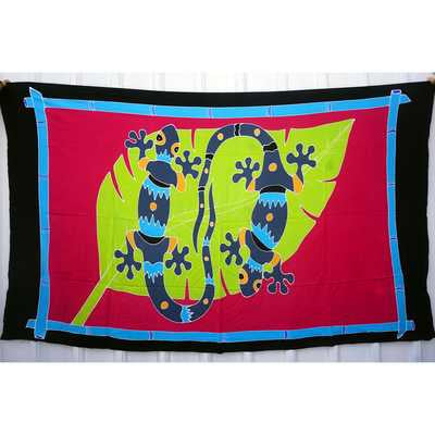 Q1-200 Gecko-01 Hand Painted