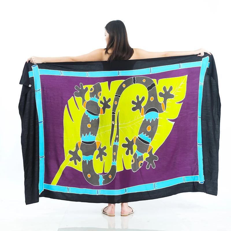 Q1-200 Gecko-01 Hand Painted