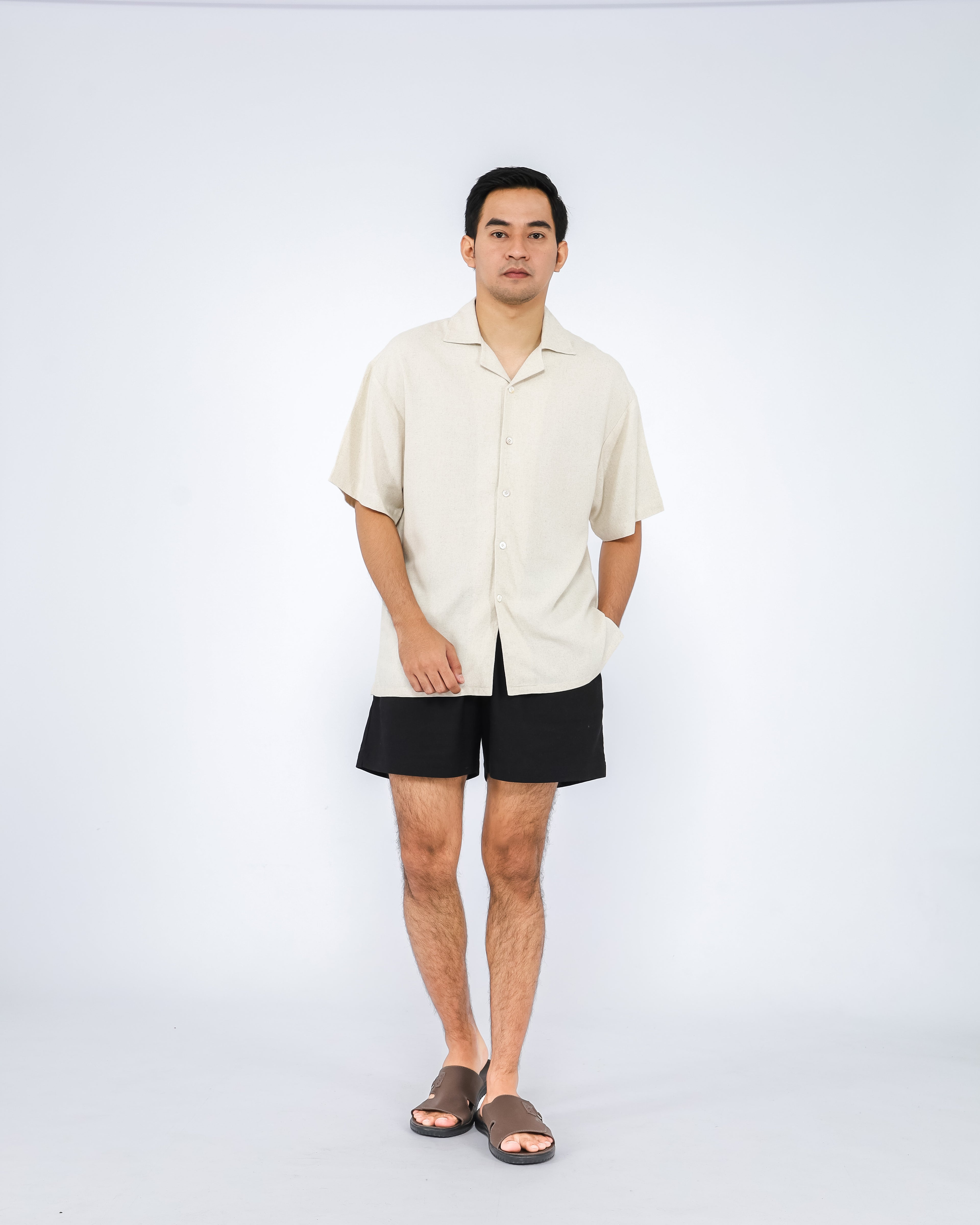 Brano Linen Blend Men's Shirt