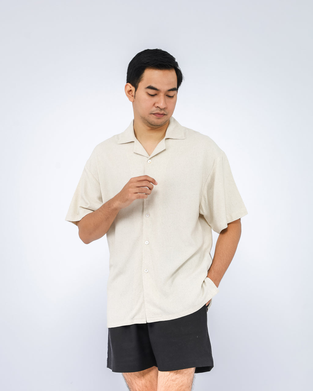 Brano Linen Blend Men's Shirt