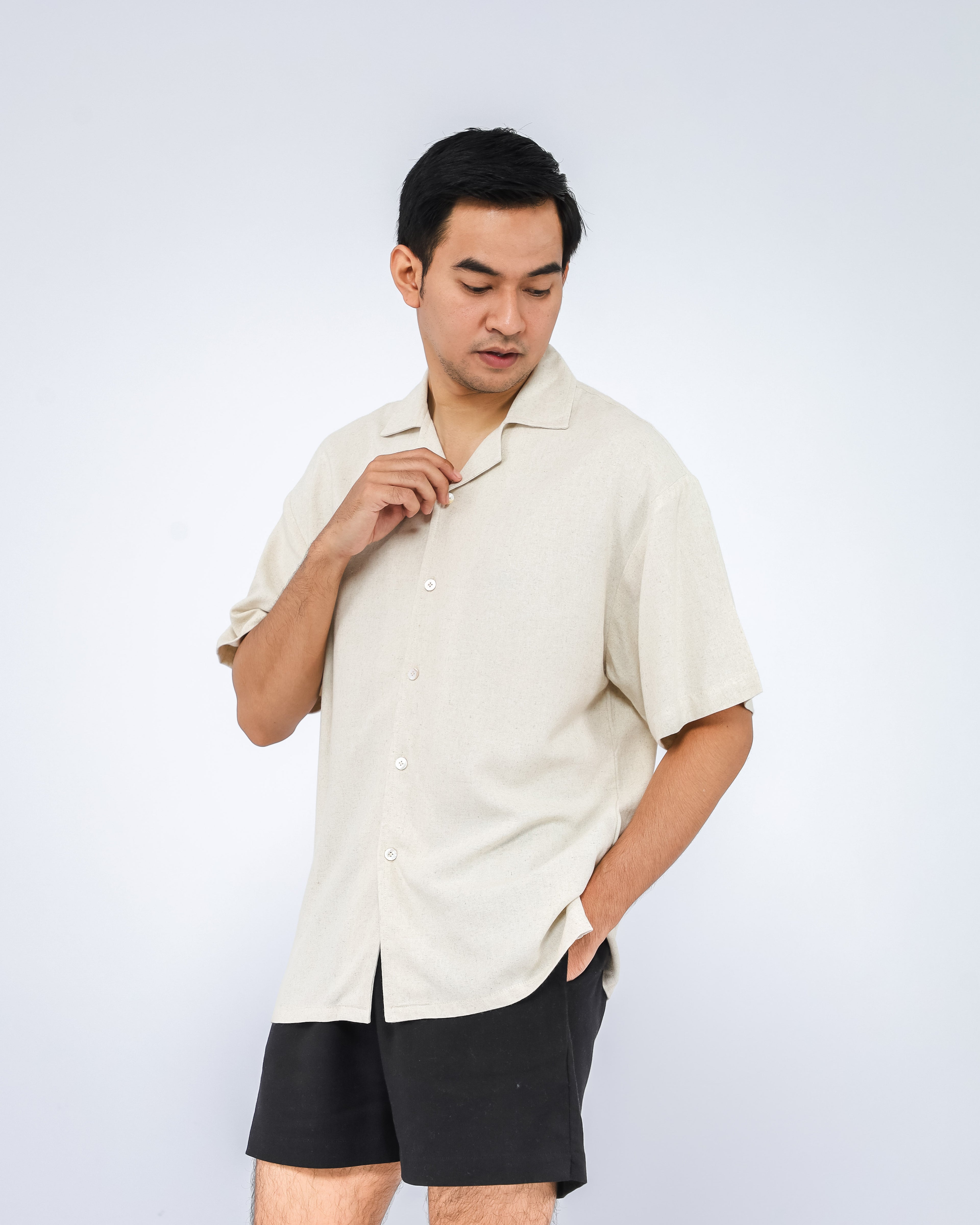 Brano Linen Blend Men's Shirt