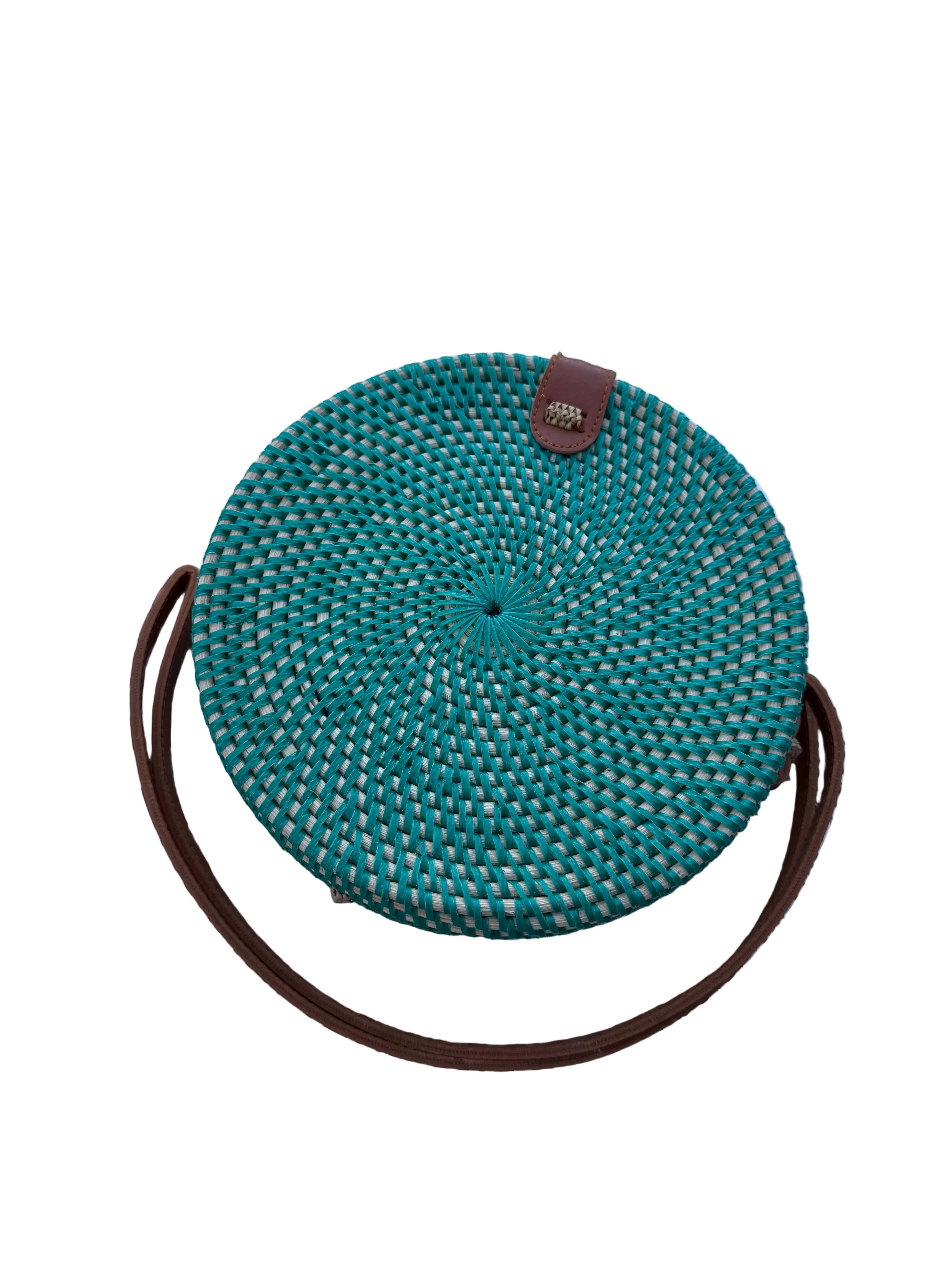 Circle Shape Handwoven  Rattan Bag,Rattan Hand Made Bag Circle Shape Stylish Women, Shoulder Bag for Beach And Daily Parties