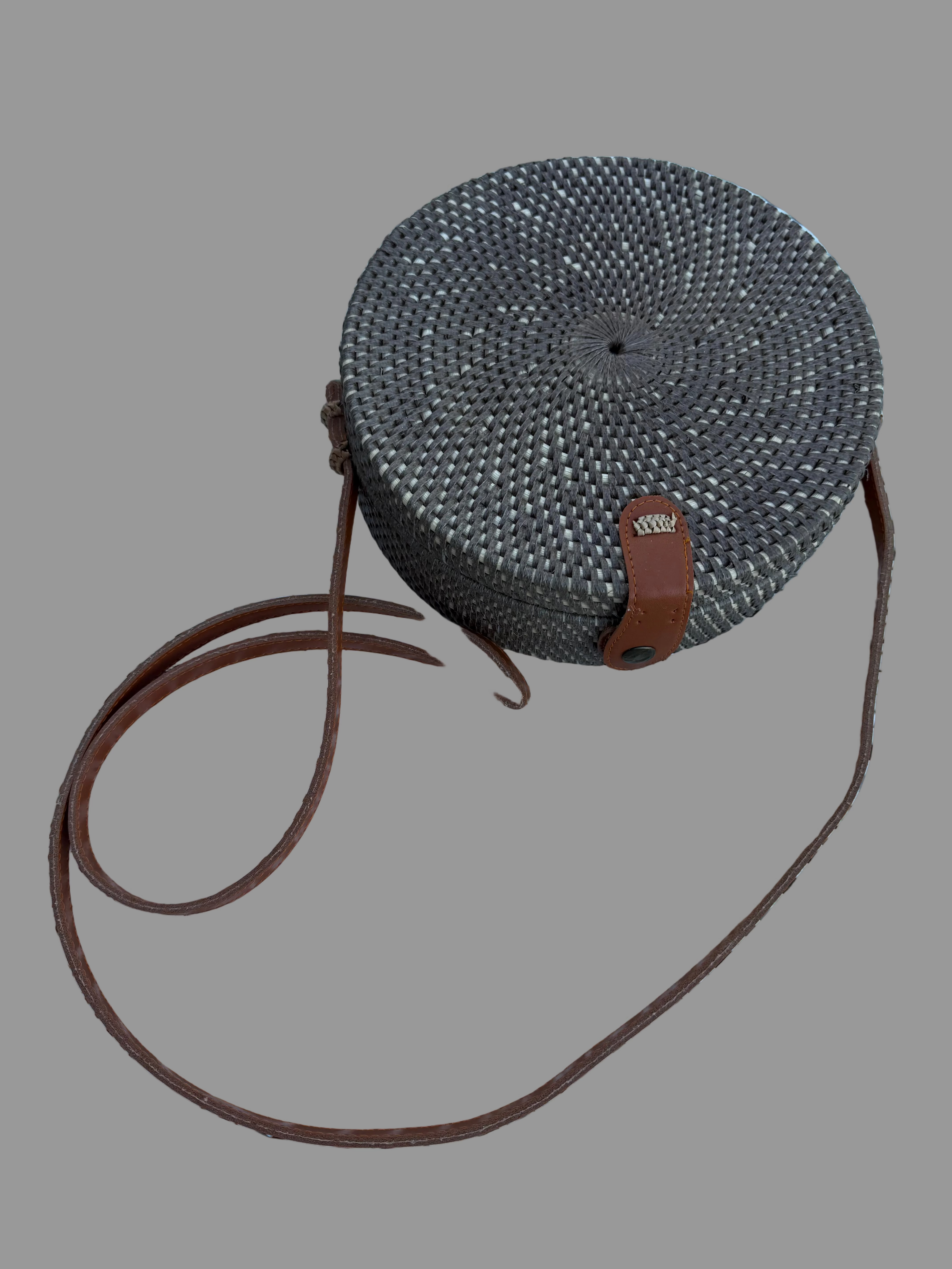 Circle Shape Handwoven  Rattan Bag,Rattan Hand Made Bag Circle Shape Stylish Women, Shoulder Bag for Beach And Daily Parties