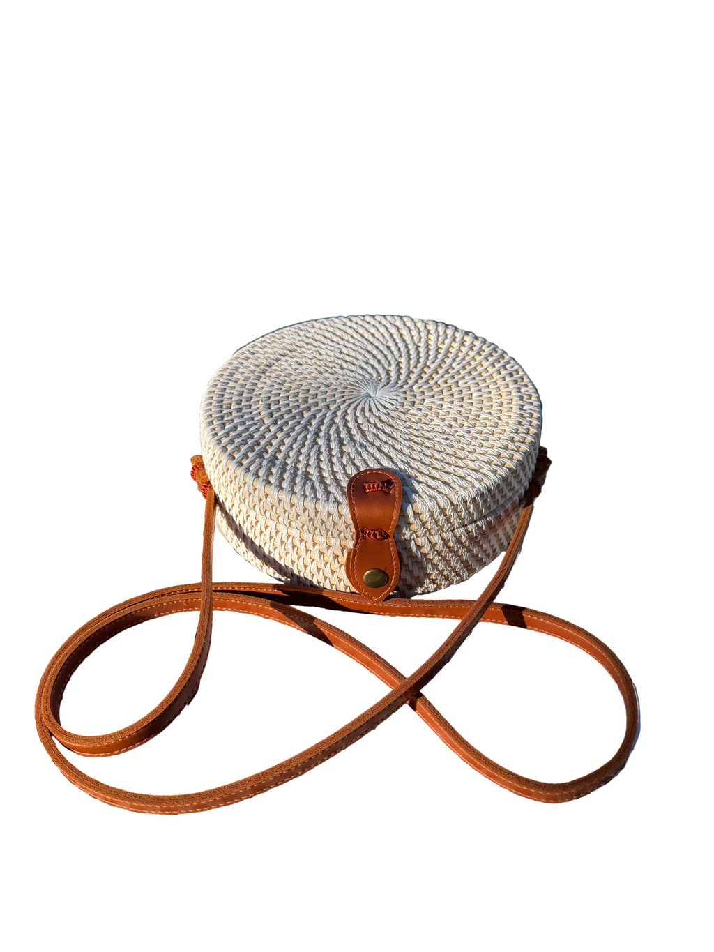 Circle Shape Handwoven  Rattan Bag,Rattan Hand Made Bag Circle Shape Stylish Women, Shoulder Bag for Beach And Daily Parties