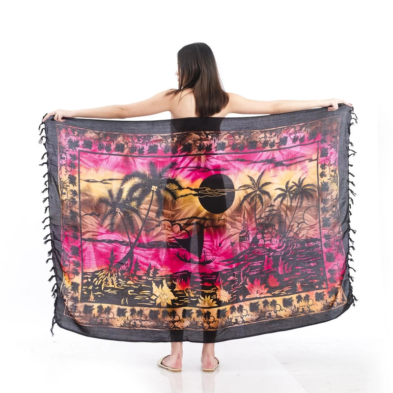 Smoke-04 Coconut Tree Print