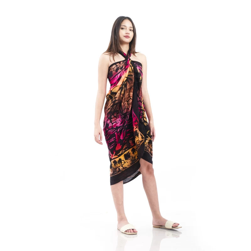 Smoke-04 Coconut Tree Print