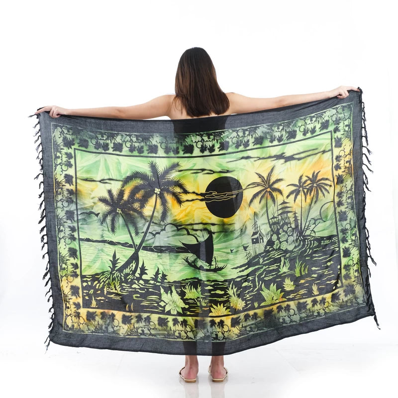 Smoke-04 Coconut Tree Print