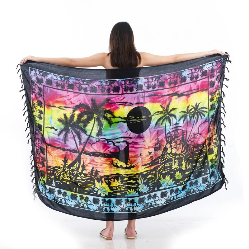 Smoke-04 Coconut Tree Print