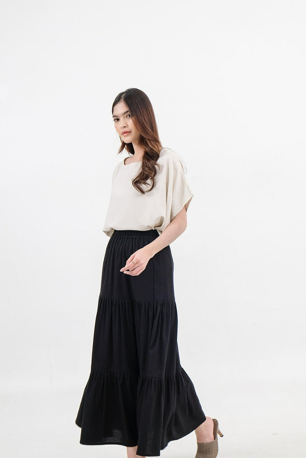 Roccio Linen Blend Skirt