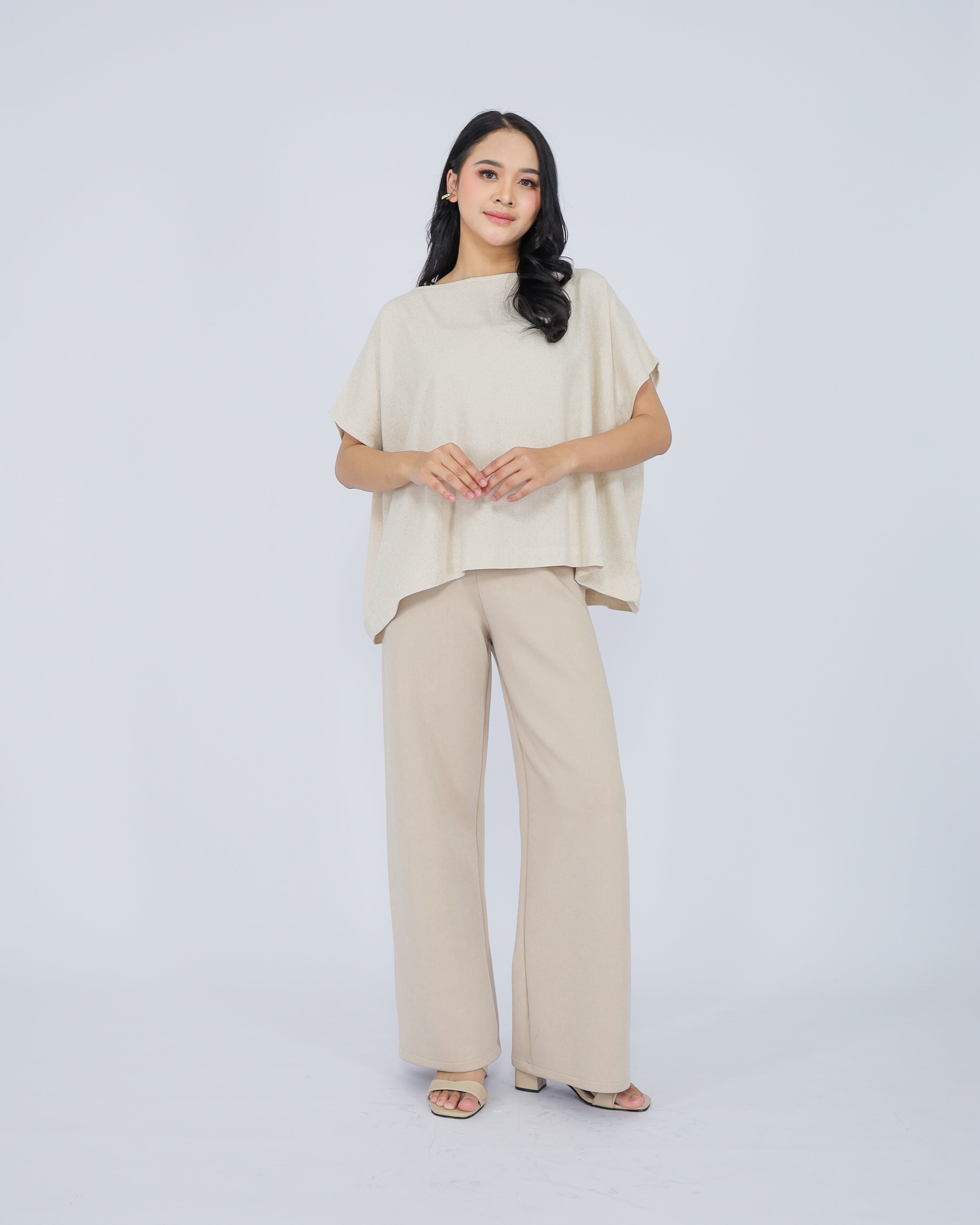 Beata Linen Blend Top