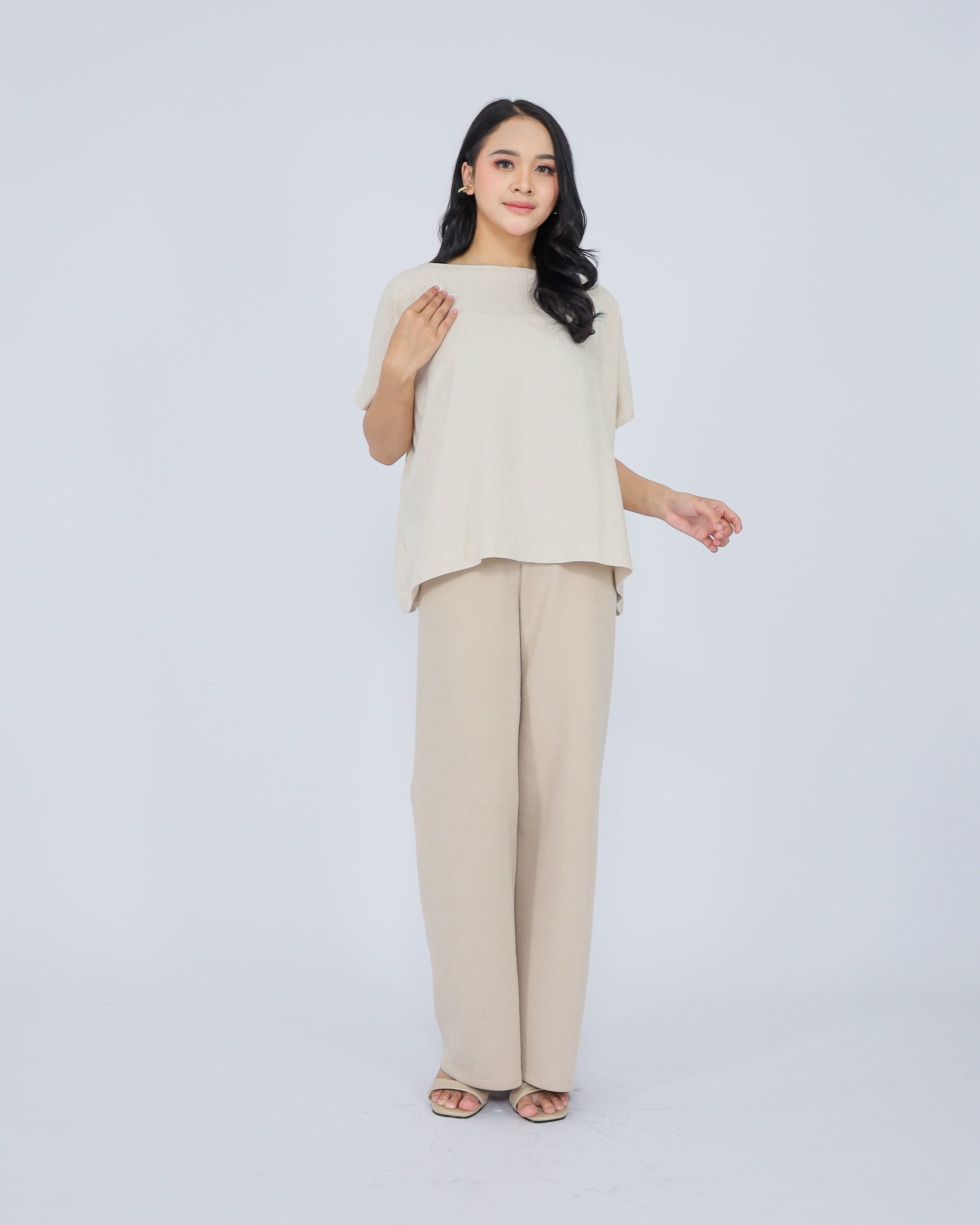 Beata Linen Blend Top