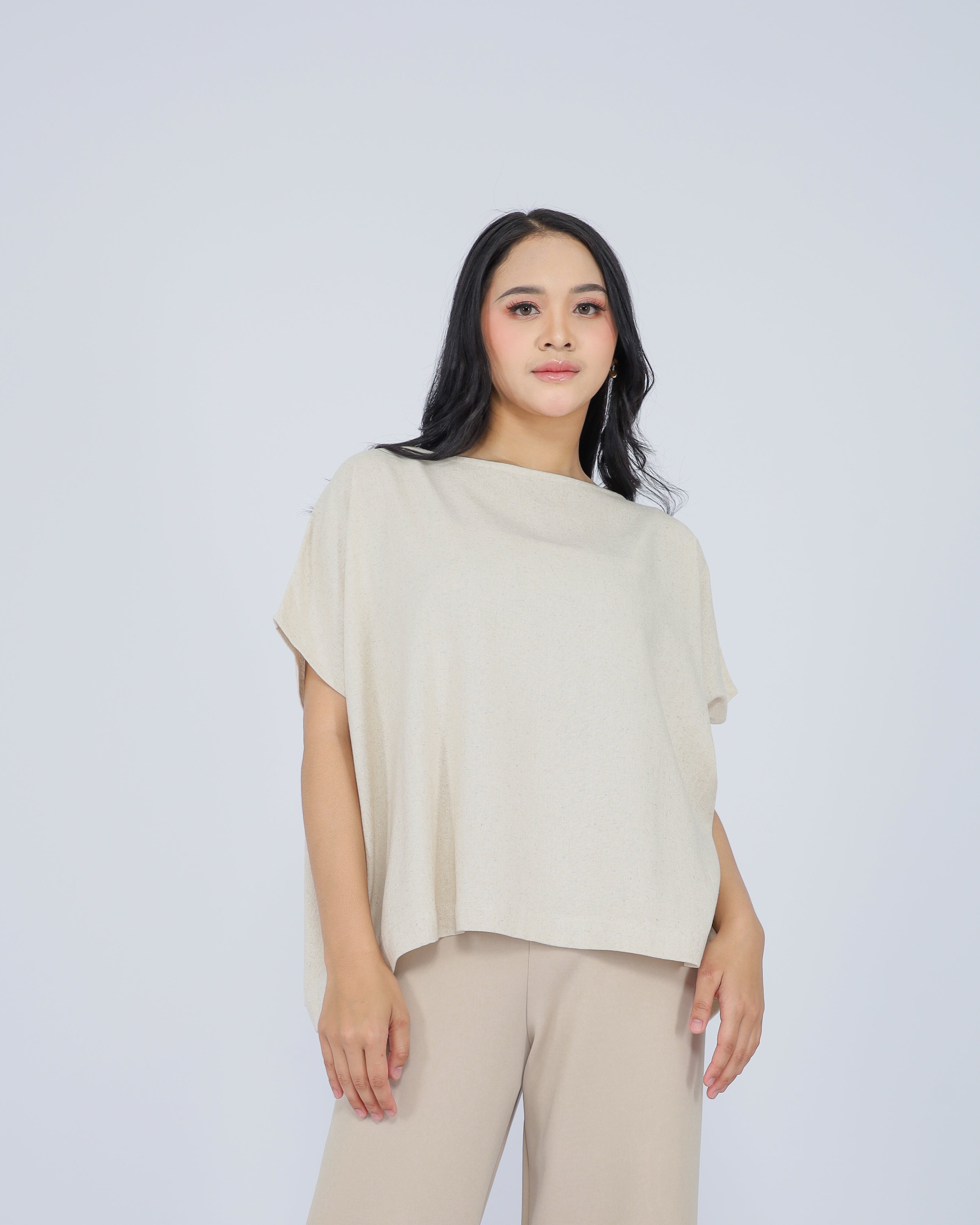 Beata Linen Blend Top