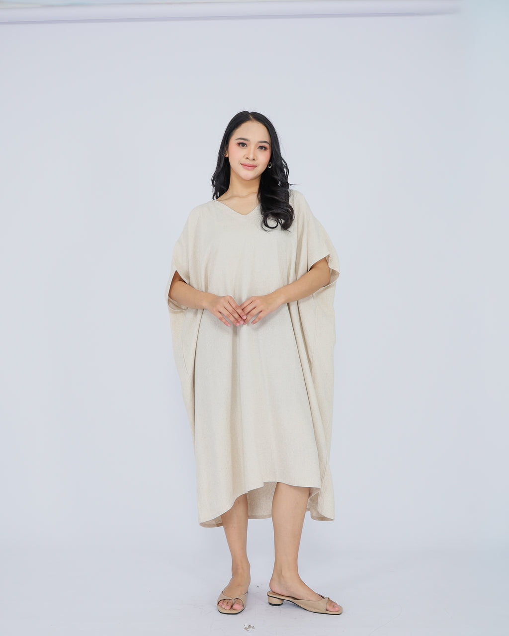 Elena Linen Blend Dress