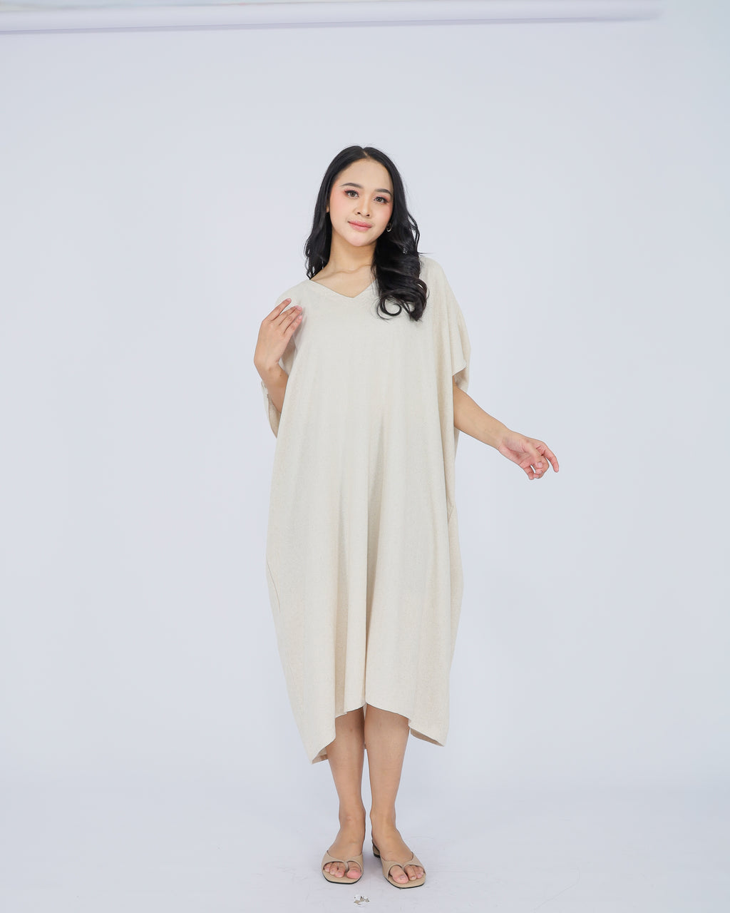Elena Linen Blend Dress