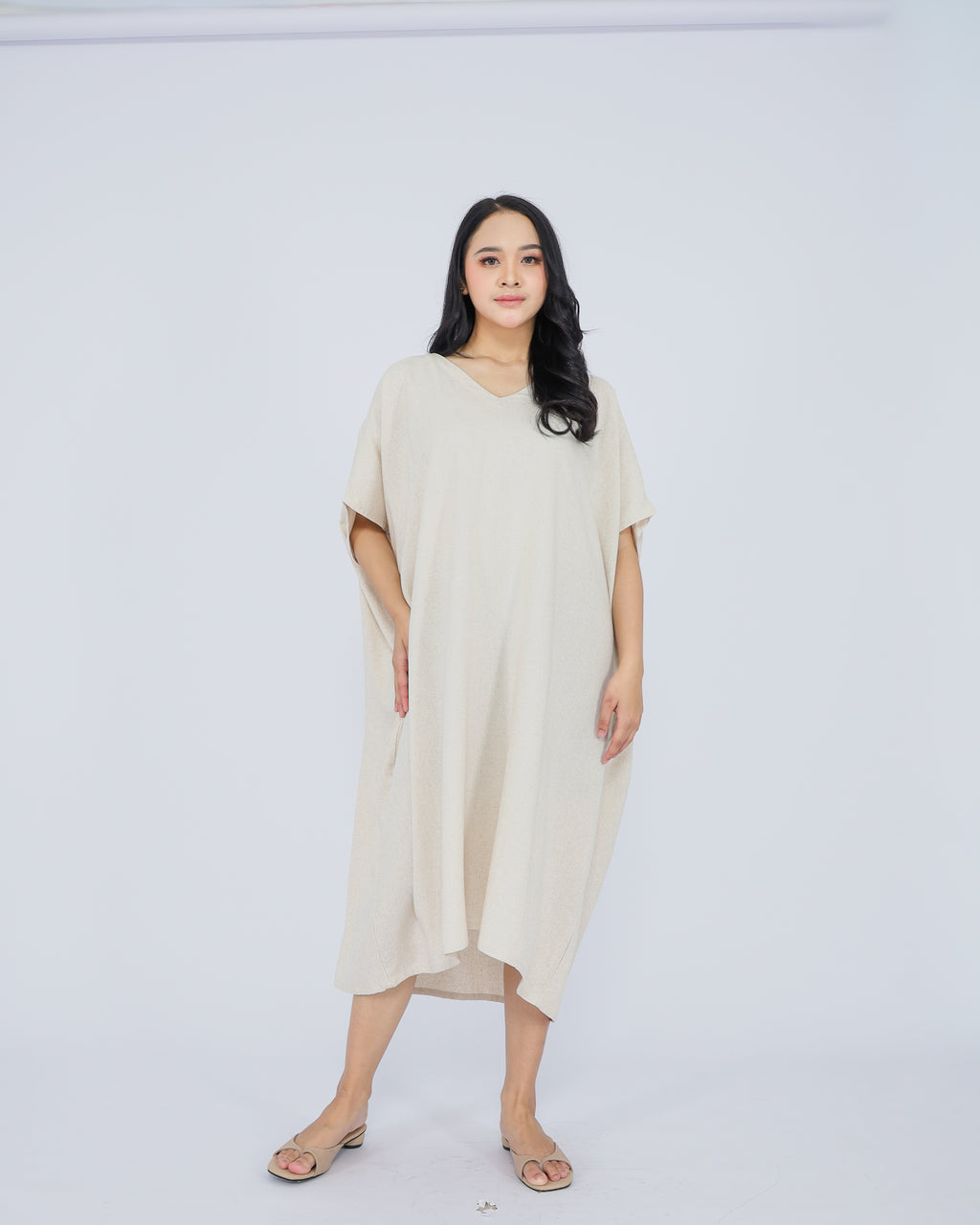 Elena Linen Blend Dress