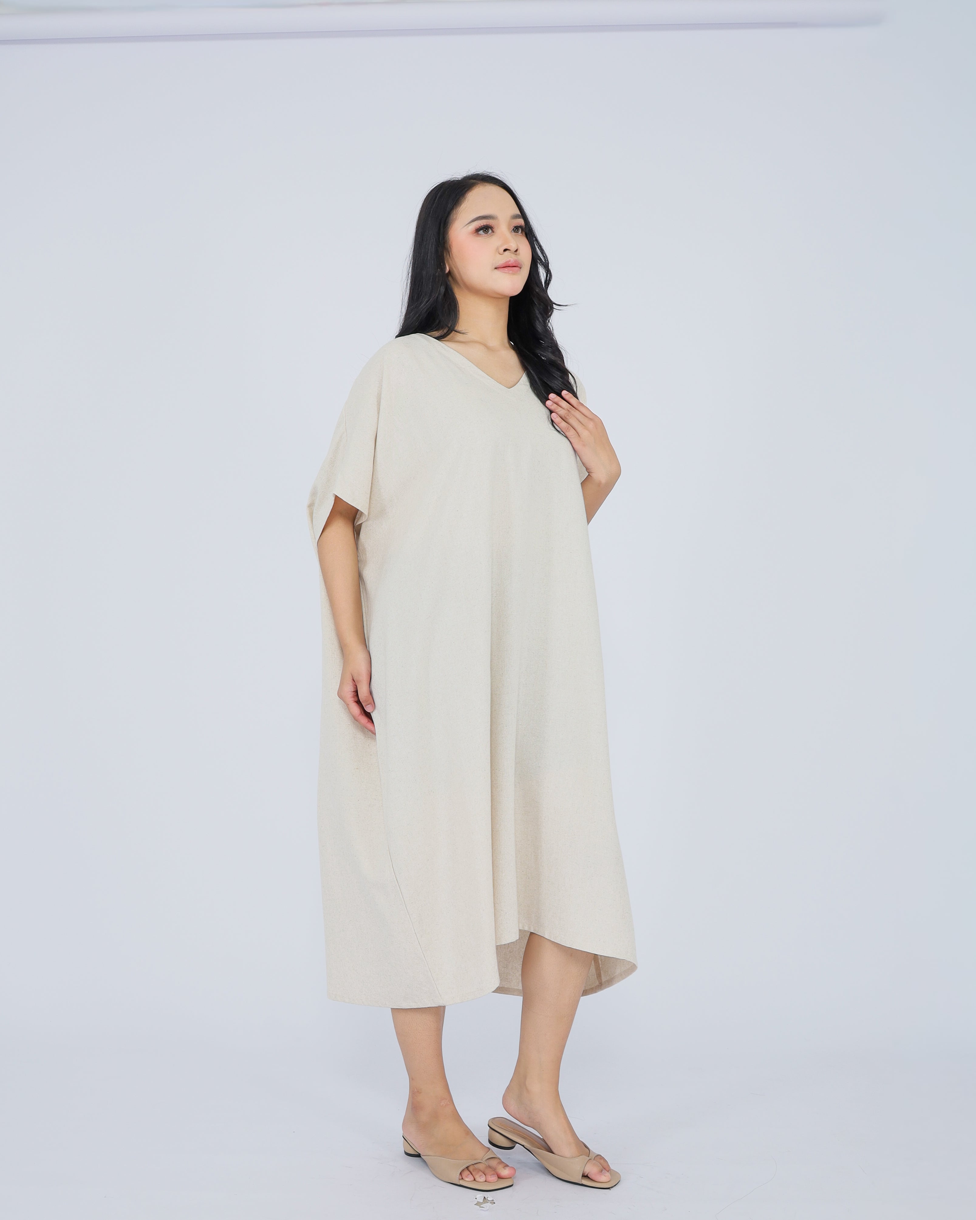 Elena Linen Blend Dress