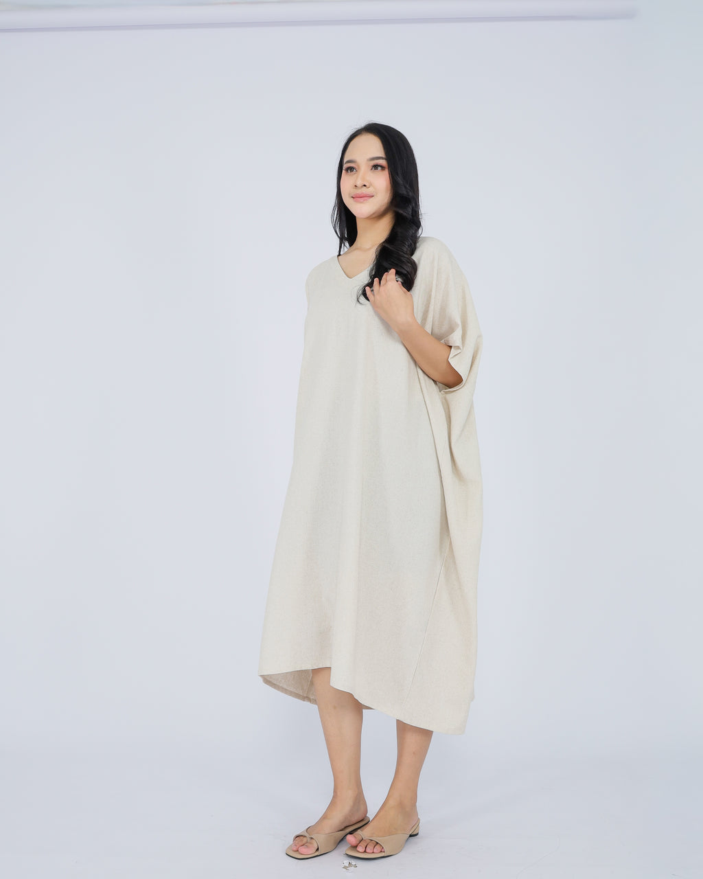 Elena Linen Blend Dress