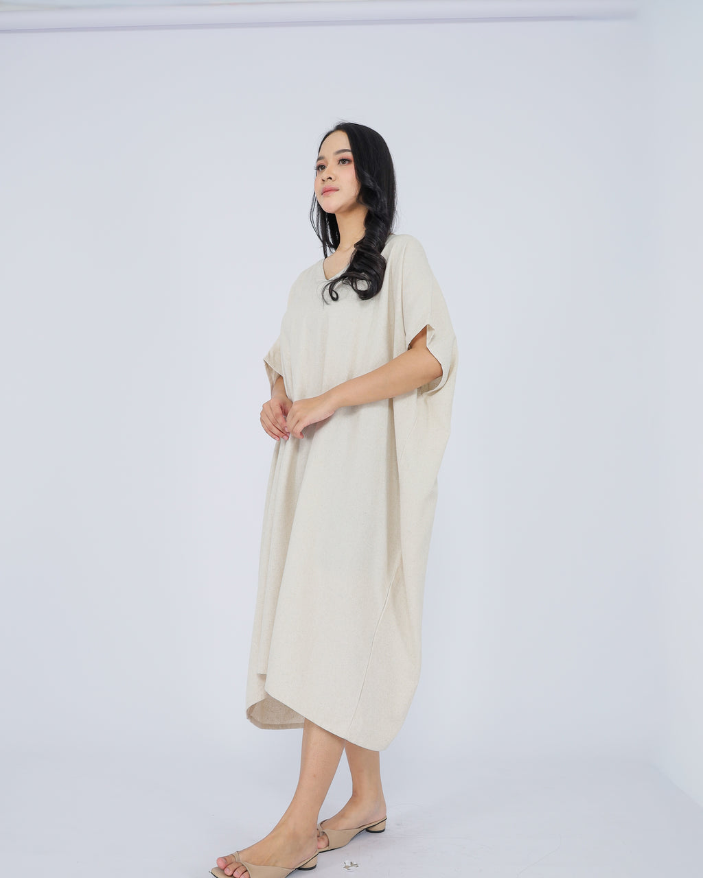 Elena Linen Blend Dress