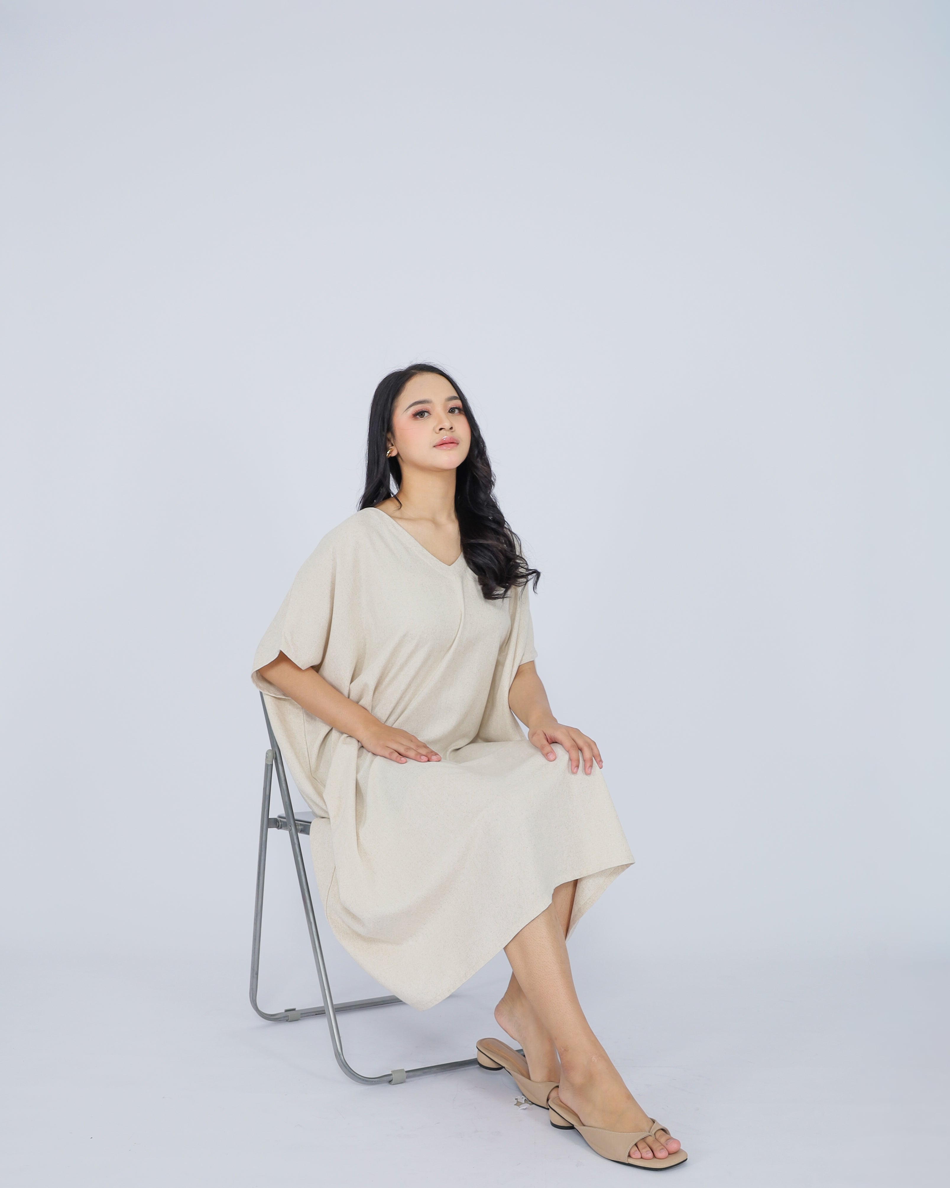 Elena Linen Blend Dress
