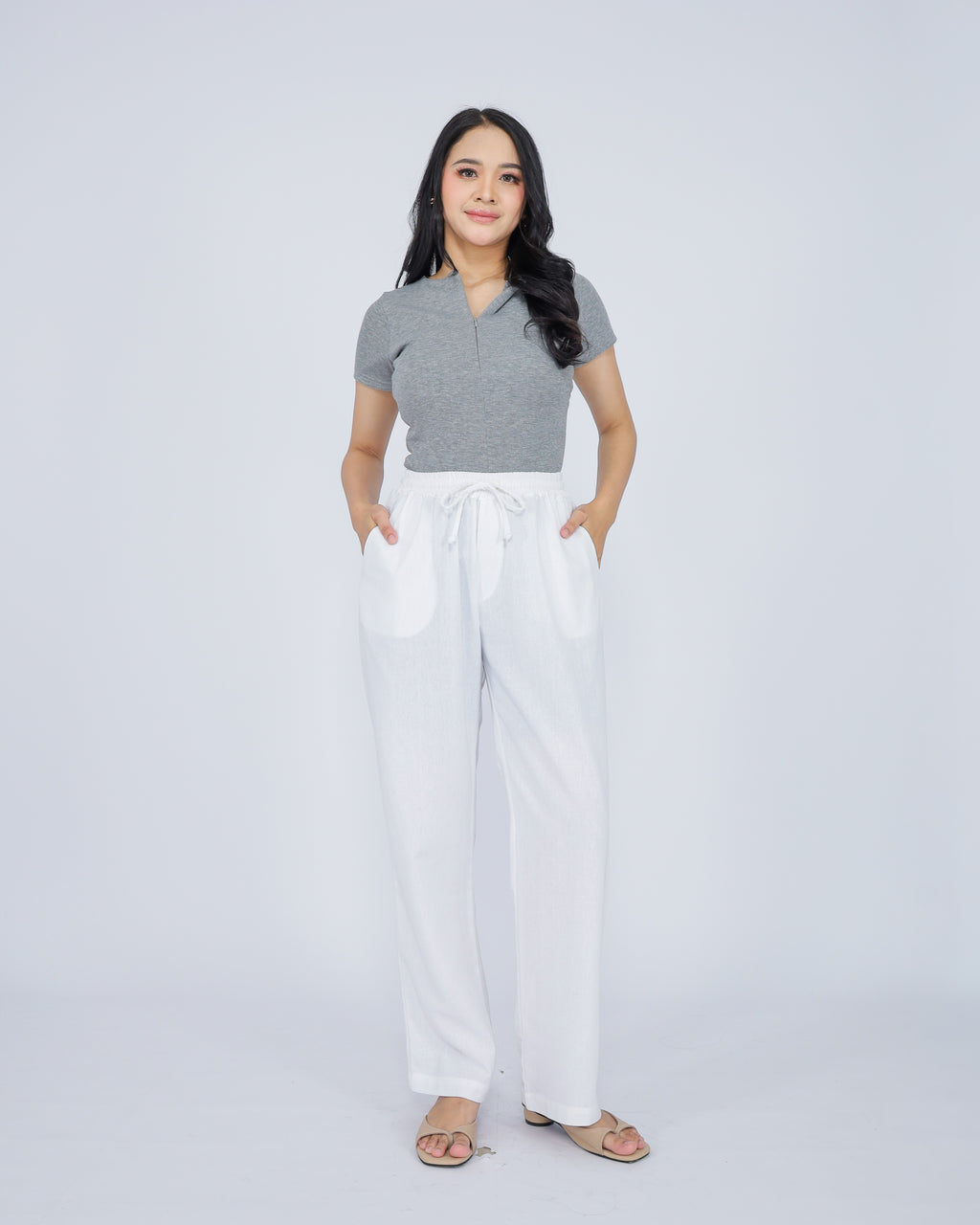 Gabriella Linen Blend Women's Pants