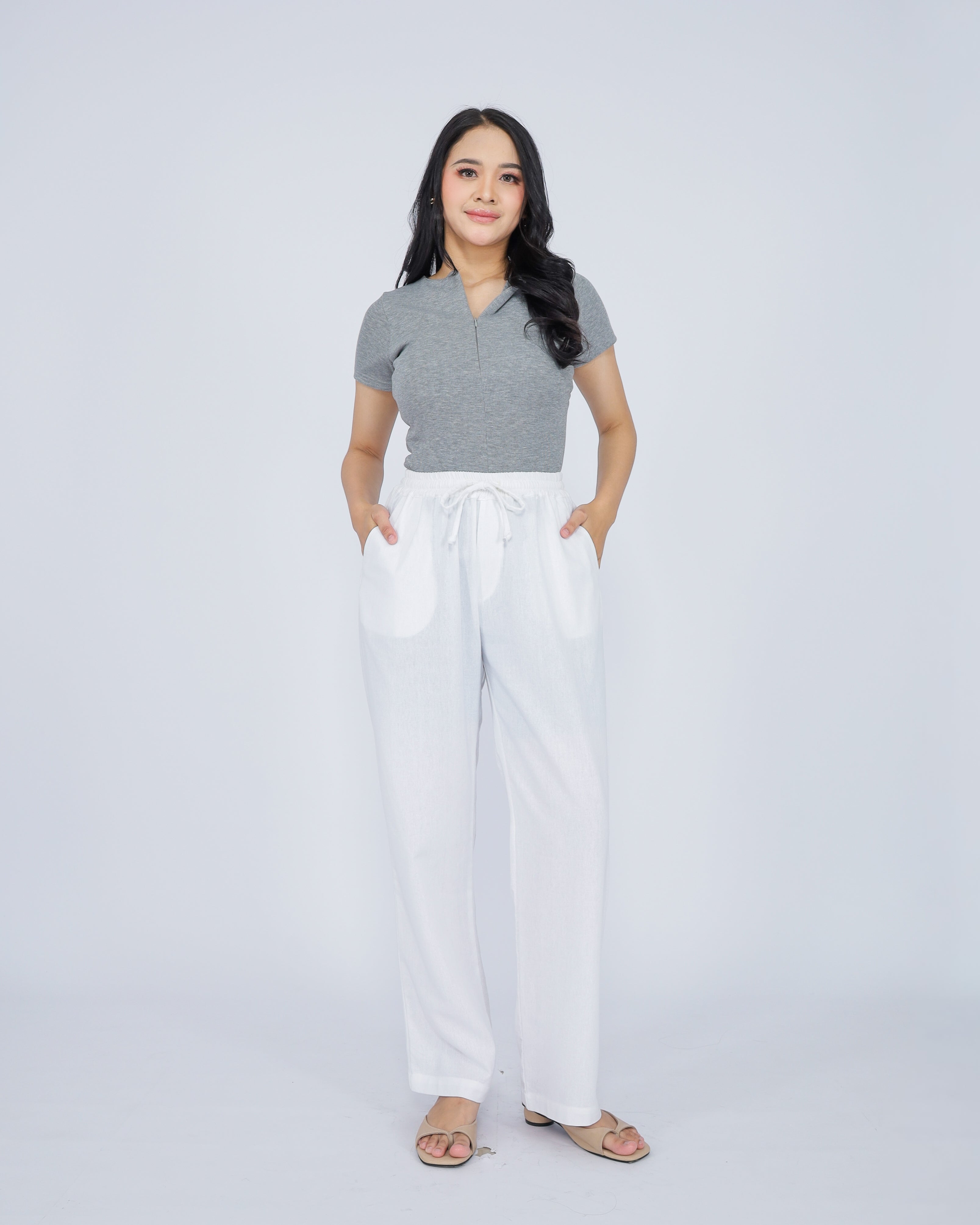 Gabriella Linen Blend Women's Pants