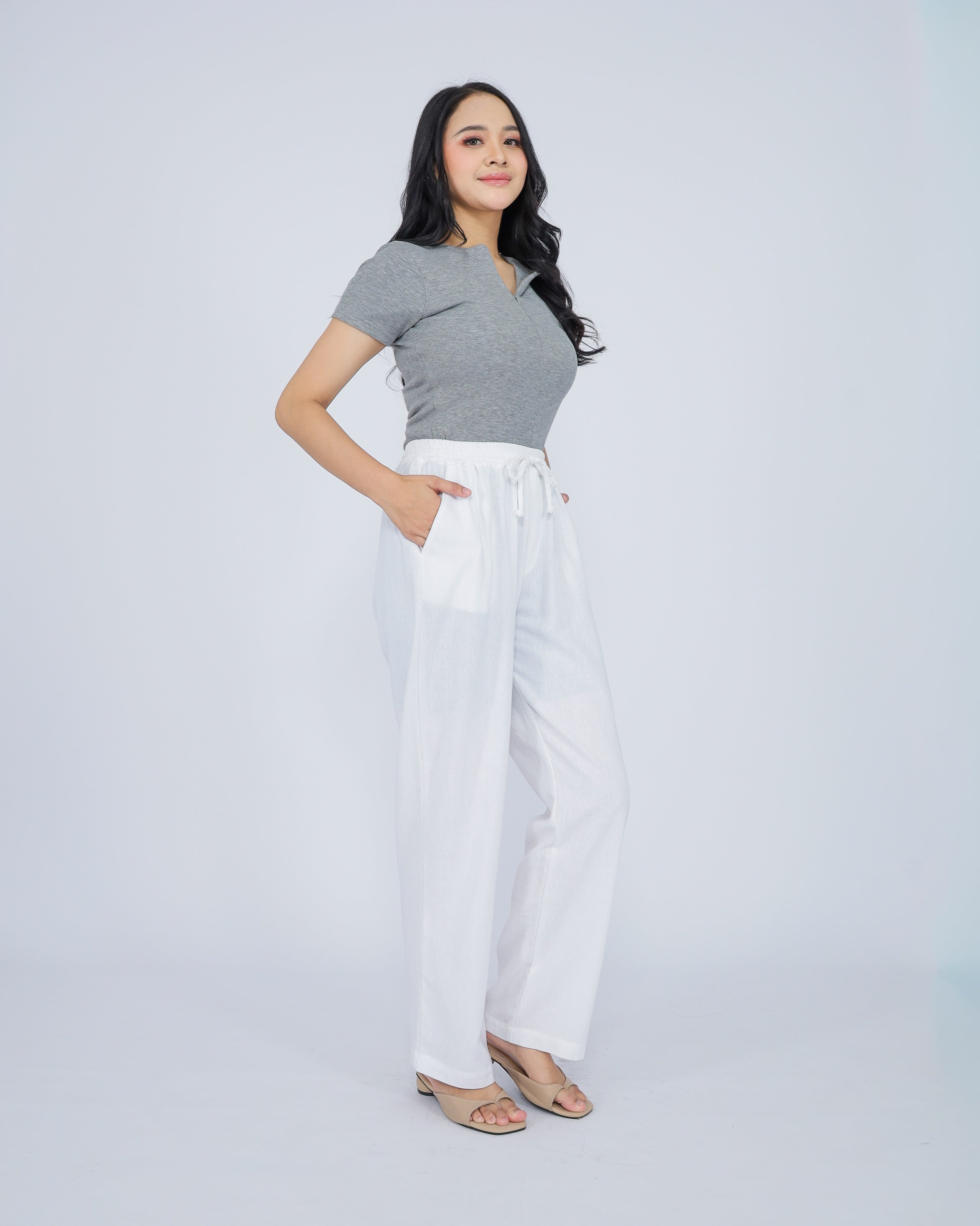 Gabriella Linen Blend Women's Pants