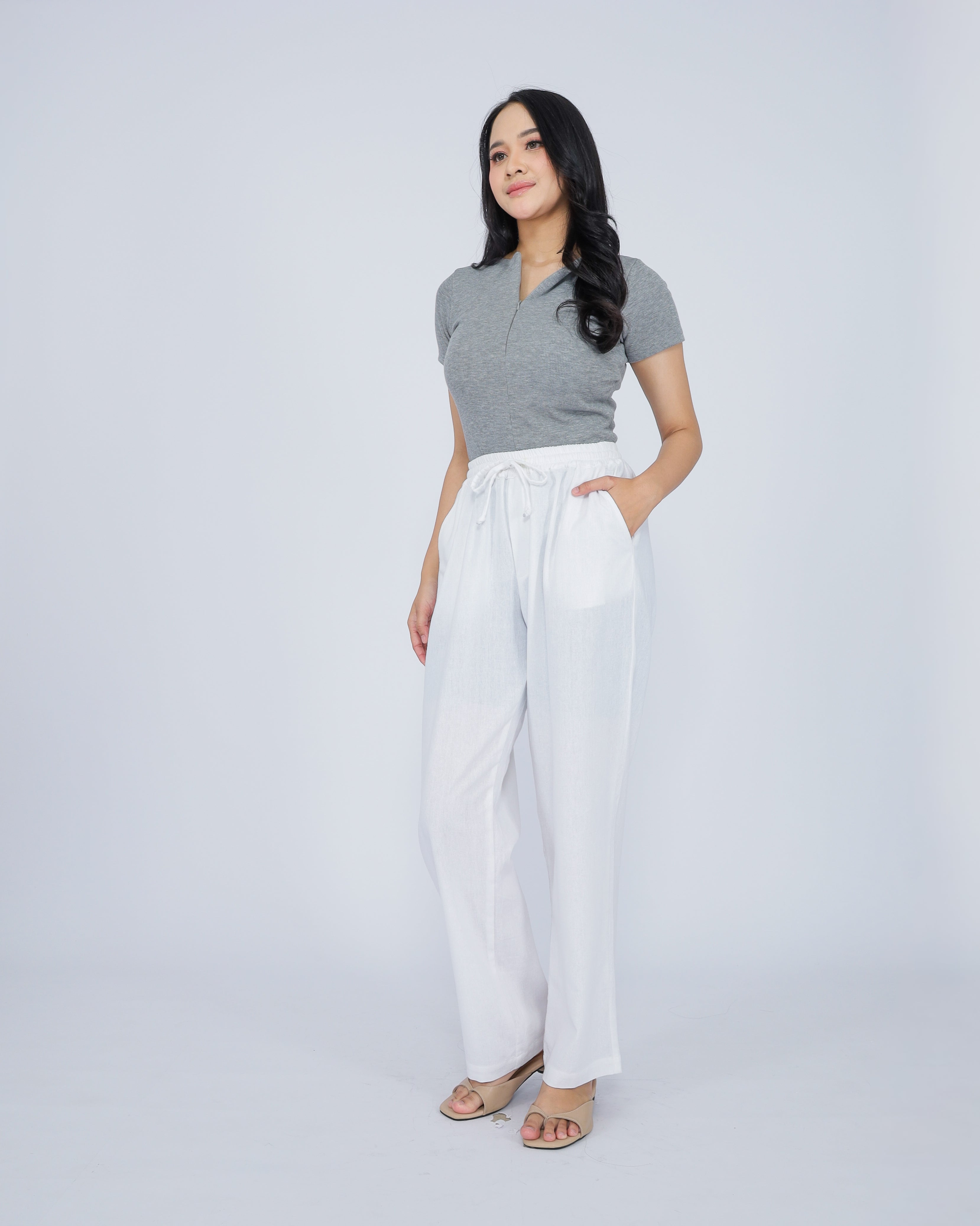 Gabriella Linen Blend Women's Pants