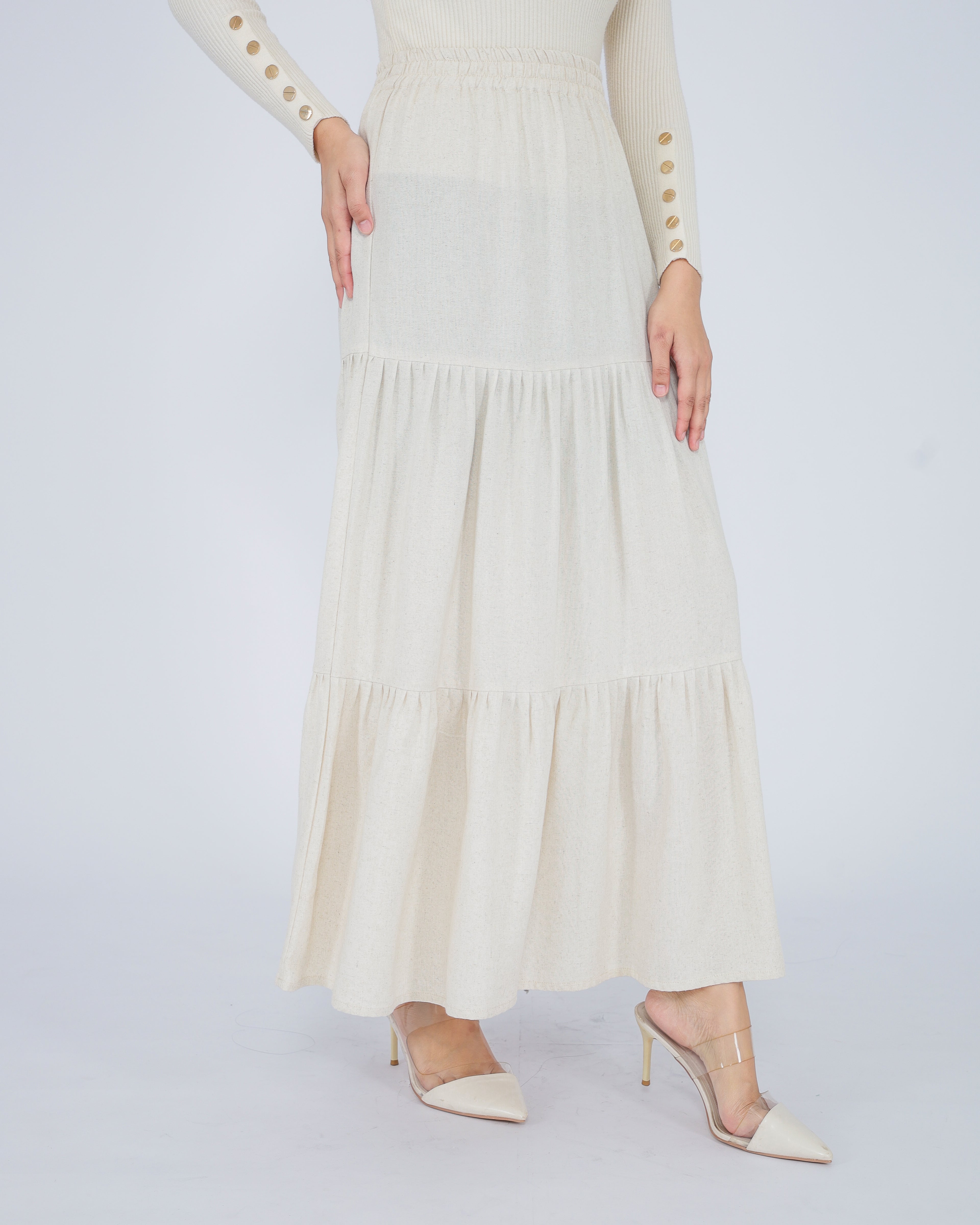Roccio Linen Blend Skirt