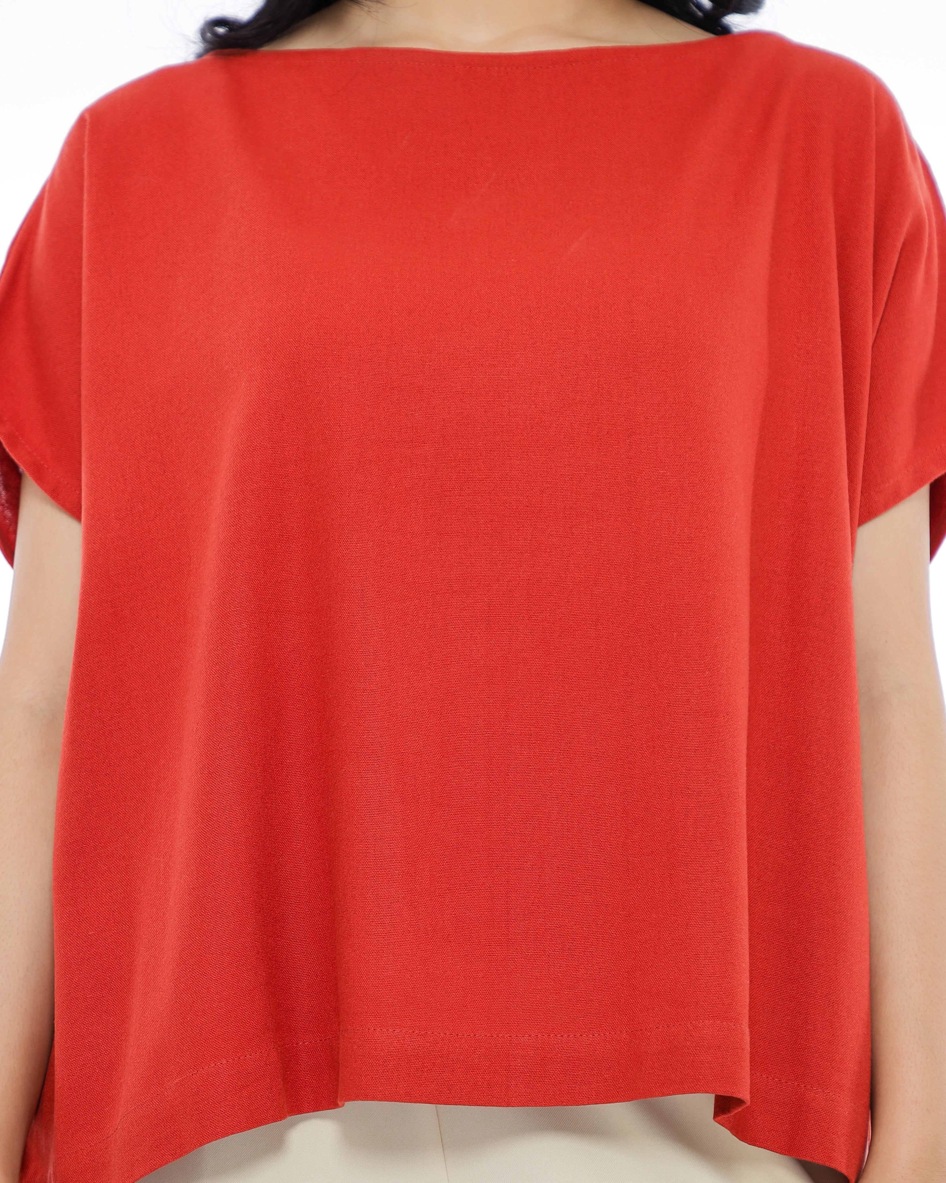 Beata Linen Blend Top