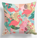 Pink Flamingo Digital Printing Cushion cover
