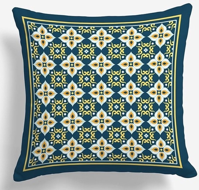 Moroccan Tile Digital Printing Cushion cover