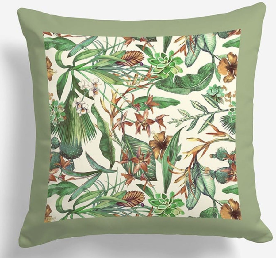 New Leaf Digital Printing Cushion cover