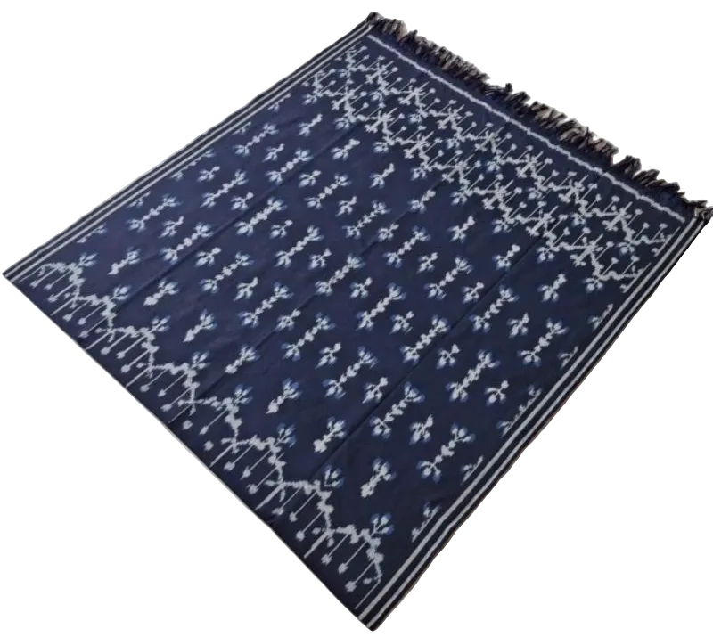 Original Tenun Ikat Woven Throw Blanket